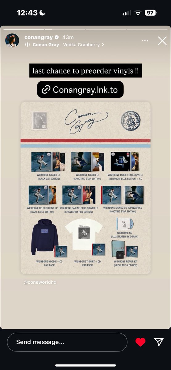 conangraysource's tweet image. ⚓️ • conan via instagram stories!