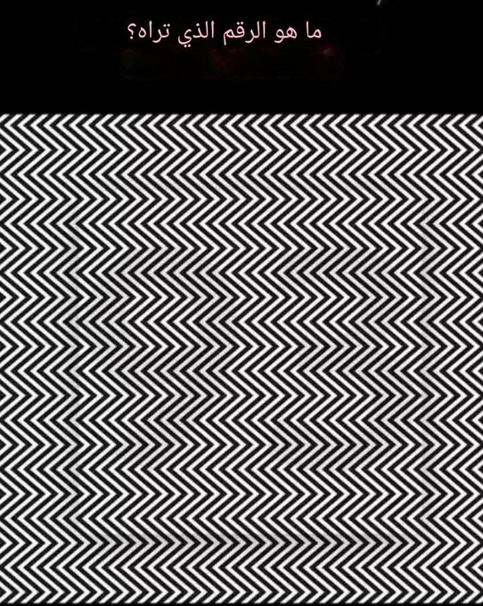 لصاحب النظر الحاد ركزو ماهو الرقم داخل الصوره😂😉