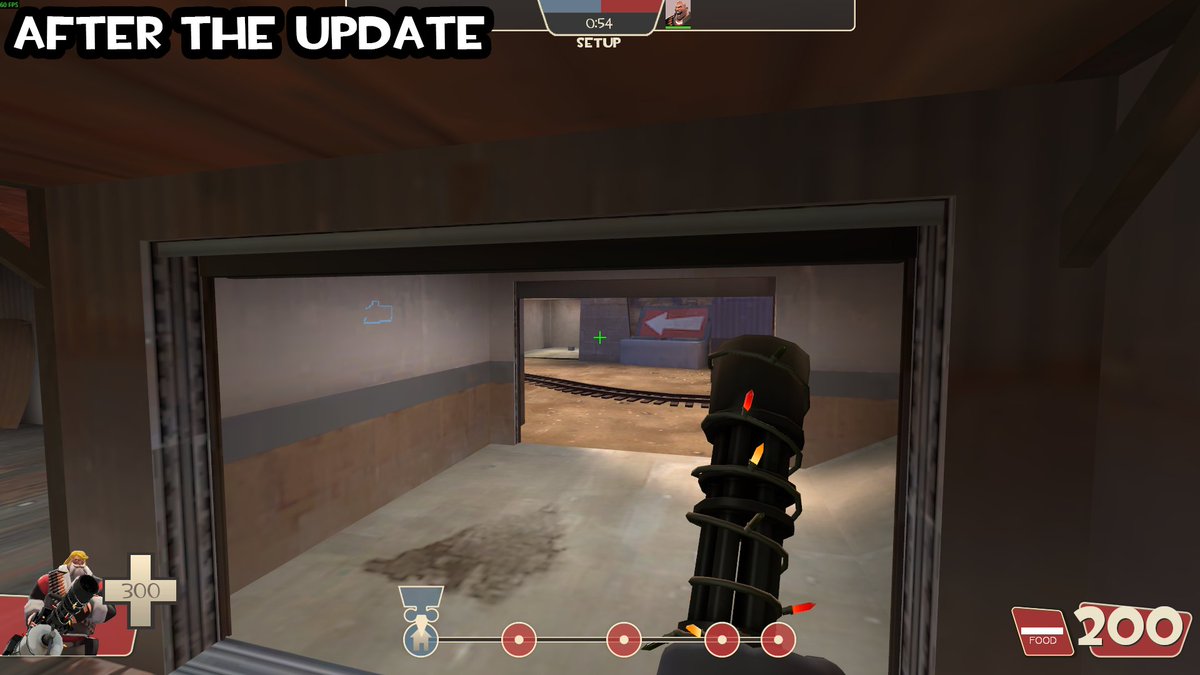 I had a dream where they updated TF2 and similar to Season 9 in OW they wanted to make shooting people more consistent 

but instead of increasing bullets and projectiles sizes they just increased models' sizes
You were barely able to walk out of spawn without having to crouch