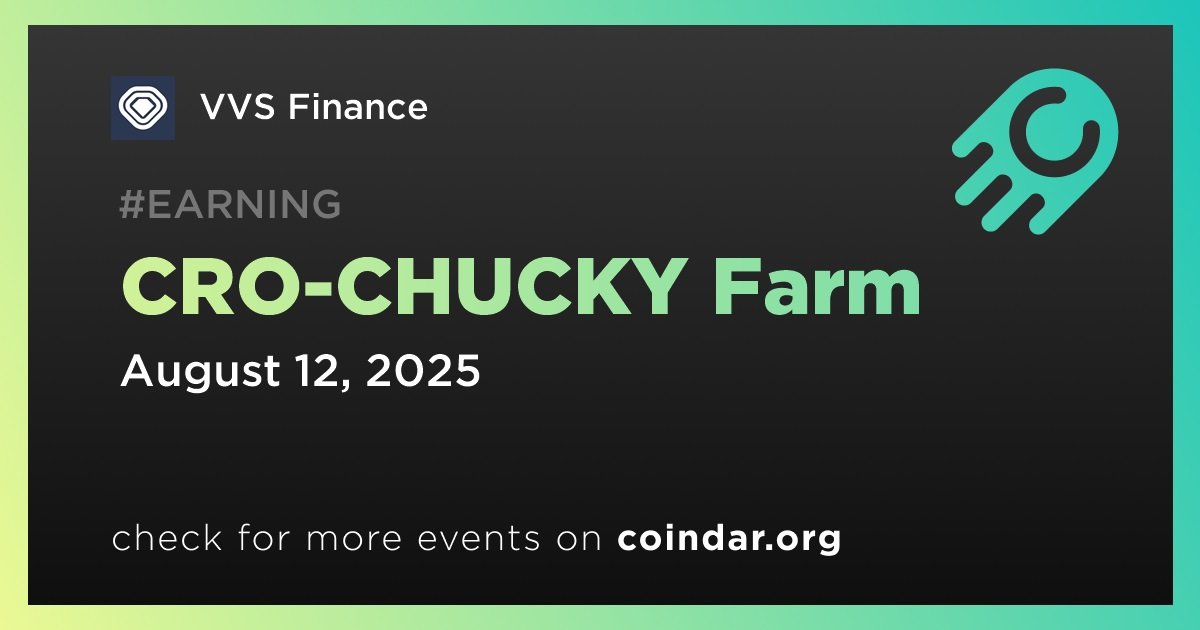 <a href="/VVS_finance/">VVS-Finance</a> <a href="/0xArtCro/">ArtDoo</a> <a href="/TheDooNFT/">DooSwap | $CHUCKY | DooNFT</a> 🗓️ VVS event has been added to Coindar: 

coindar.org/en/event/vvs-f…

✅ Vote for an event to bring it to the top!

🗞️ Check out the media about VVS Finance: coindar.org/en/coin/vvs-fi…