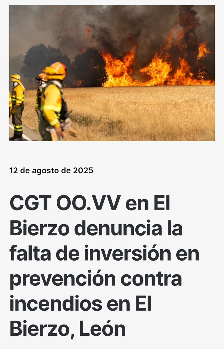 En El Bierzo tenemos muchas carencias: sanitarias, educativas, medioambientales... Pero  la mayor carencia de El Bierzo es la voluntad política. 
Las Médulas siguen ardiendo.
#ElBierzo #Lasmedulas #oncobierzo