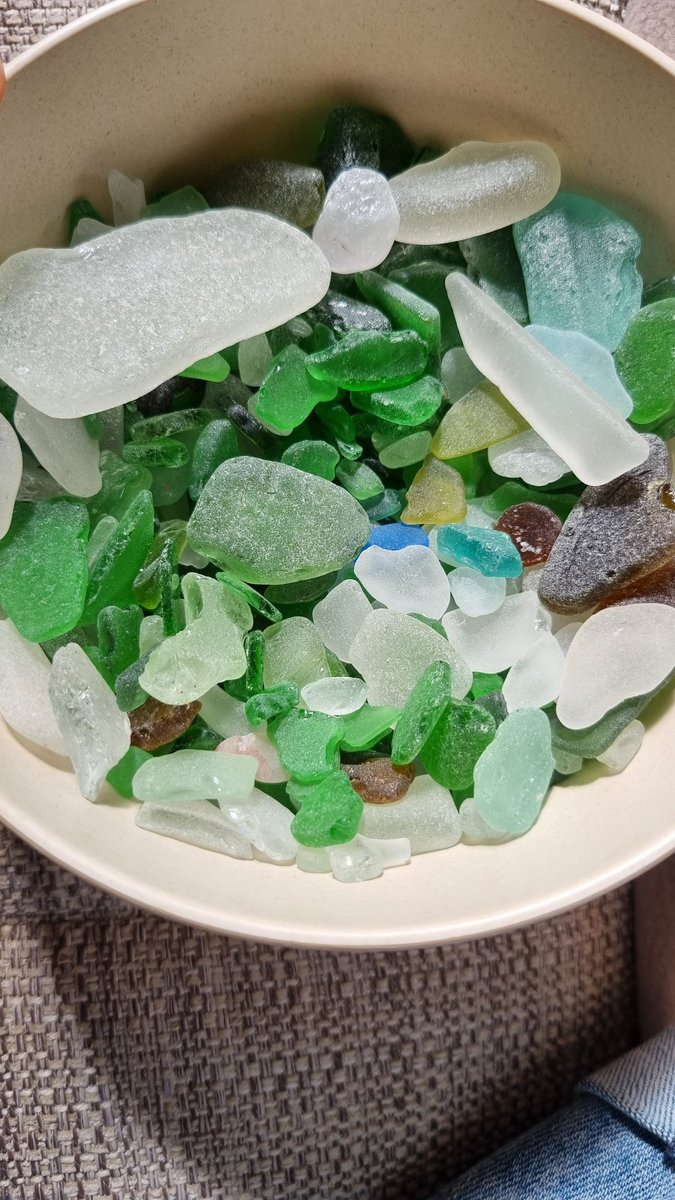 #seaglass haul so far...
