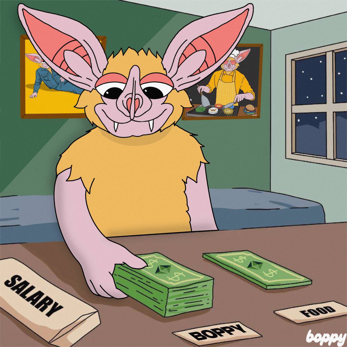 Boppybat's tweet image. $BOPPY monthly budgeting 💸