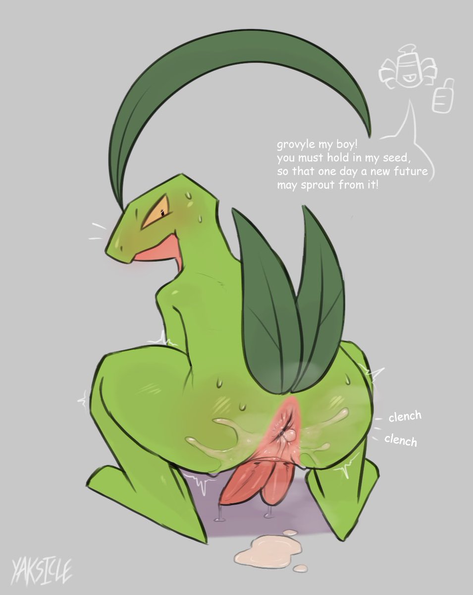 yaksicle's tweet photo. grovyle holds it in https://t.co/tWzWpD9oDR