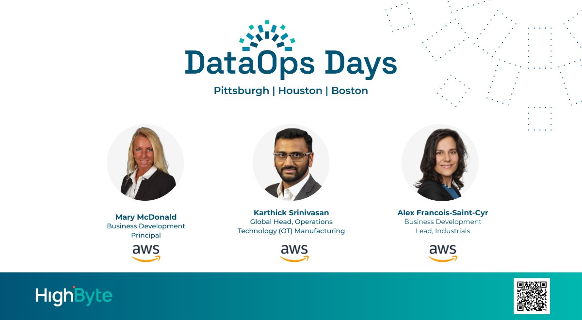 HighByte (@highbyteinc) on Twitter photo π₯ We have an impressive speaker lineup for #DataOpsDays 2025, sponsored by <a href="/awscloud/">Amazon Web Services</a>.
Hear from #AWS industry experts and learn how leading manufacturers are closing the IT-OT divide.
π Pittsburgh | π Houston | π Boston
Learn more & registerπ bit.ly/4osAQtf π₯ We have an impressive speaker lineup for #DataOpsDays 2025, sponsored by <a href="/awscloud/">Amazon Web Services</a>.
Hear from #AWS industry experts and learn how leading manufacturers are closing the IT-OT divide.
π Pittsburgh | π Houston | π Boston
Learn more & registerπ bit.ly/4osAQtf