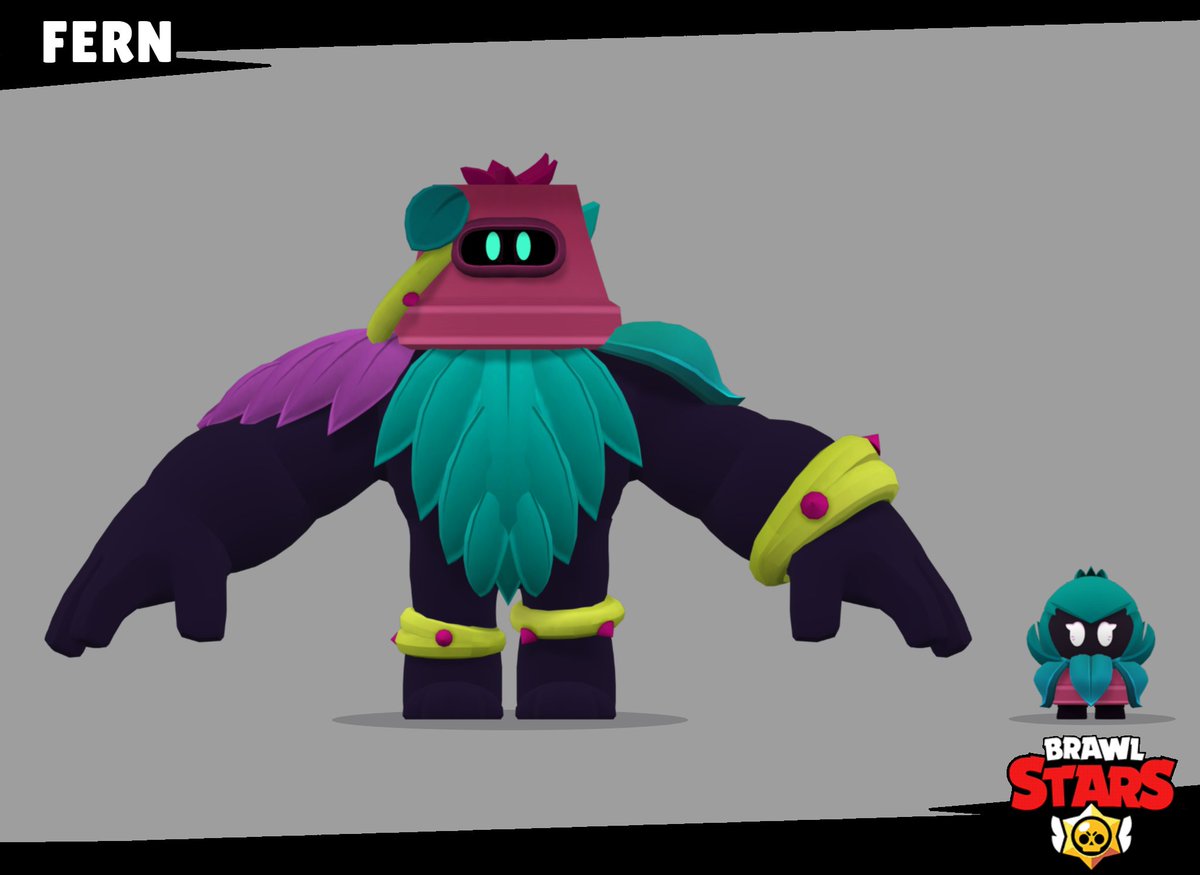With the introduction of Trunk, here's a scrapped concept for Fern🪴

#BrawlStars #BrawlStarsArt