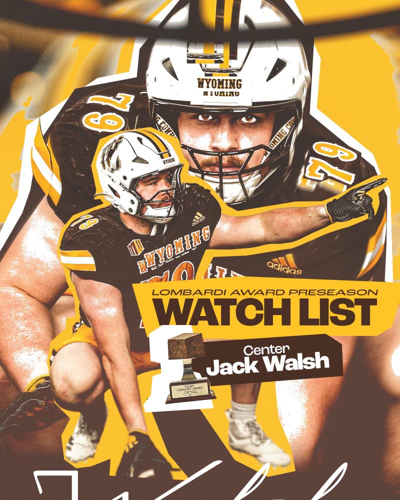 Jack Walsh Named to Lombardi Award Preseason Watch List &gt;&gt; bit.ly/4fxpGzz 🤠🏈