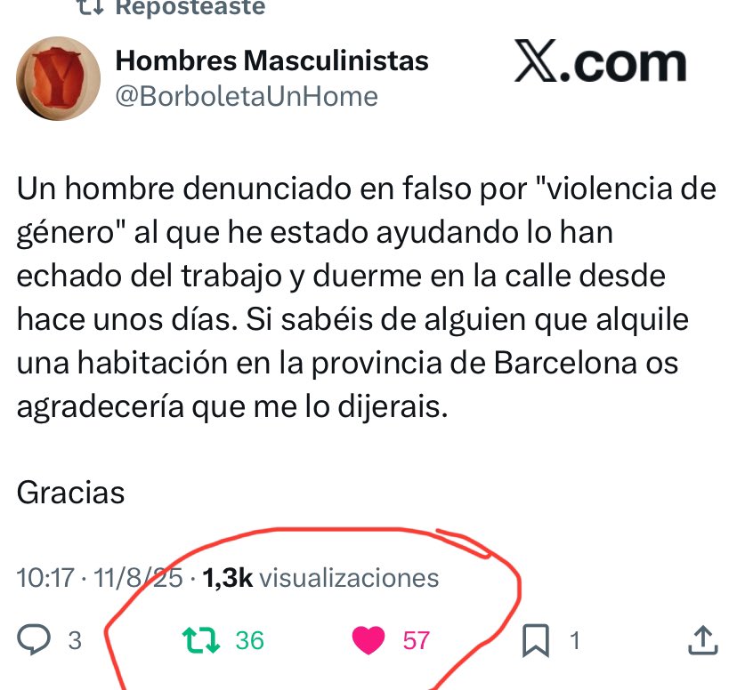 Anda que si fuera una tía también iba a tener esa mierda de métricas.
Ya le habrían ofrecido, trabajo, casa y coche.
😢😢😢

Retuitead, que es gratis, carajo.