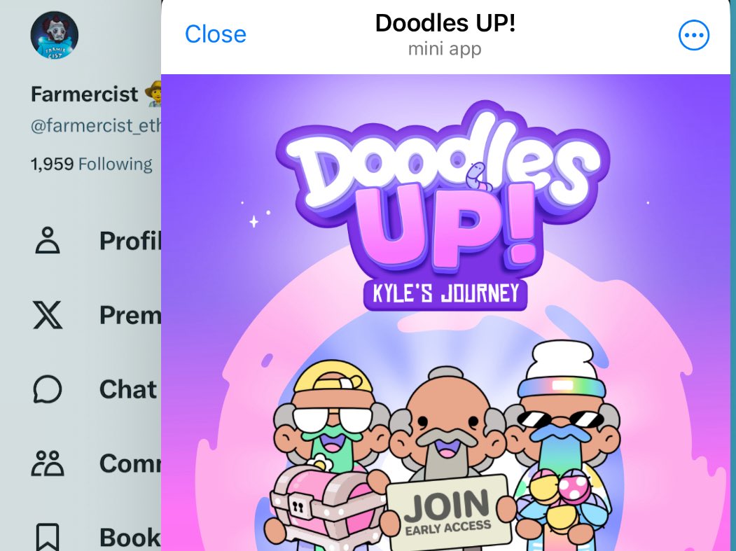 Doodles Up is set to open tomorrow August 13 😱

I’ve actually been anticipating the launch of <a href="/Doodles_UP/">Doodles UP</a>

Doodles UP - Kyle’s Journey is a competitive skill based game on TON, powered by Elympics’ multiplayer gaming infrastructure.

Those who get in on Early access get: 👇
-