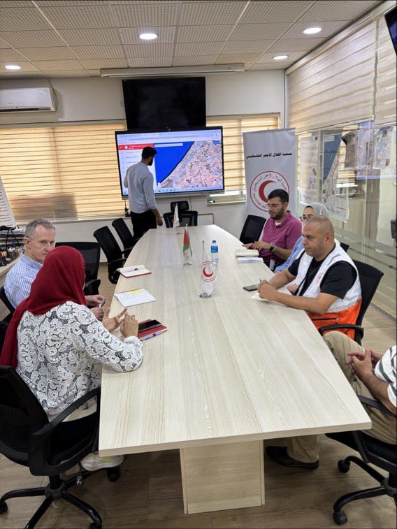 irishredcross's tweet photo. We are in the West Bank this week, meeting with our wonderful colleagues @PalestineRCS!

Our discussions are all about strengthening our collaboration and finding new ways to work together.

We’re committed to supporting their crucial humanitarian efforts and collectively addressing the urgent needs of people in the #WestBank & #Gaza. 

Follow along for more updates on our progress.