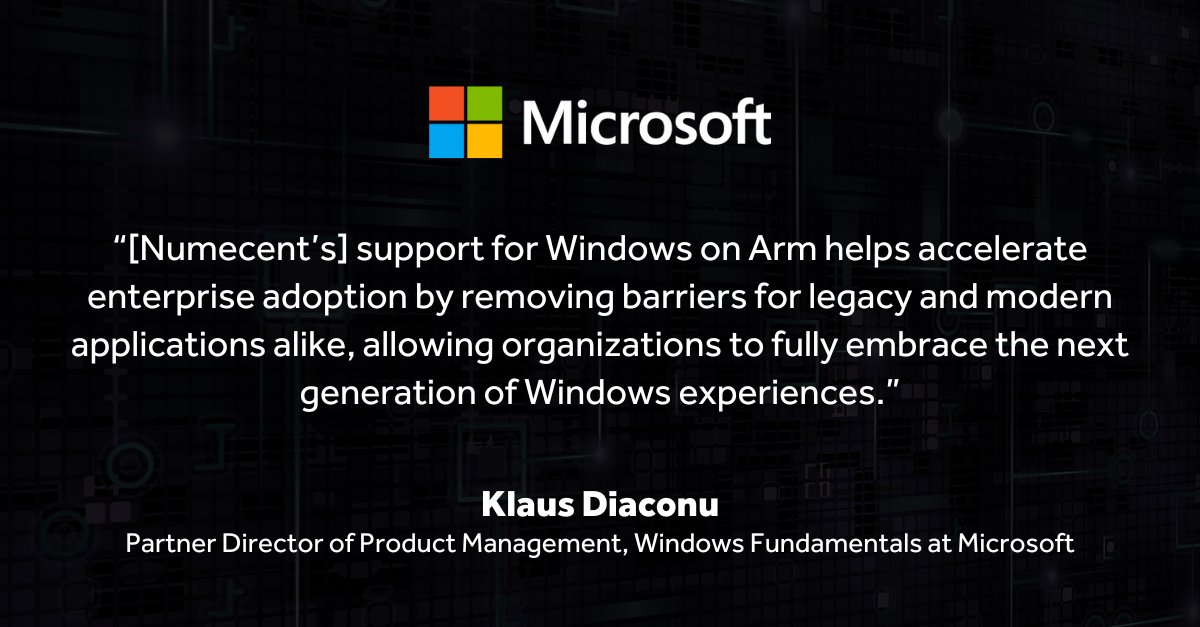 Numecent (@numecent) on Twitter photo Join our CTO Doug Pfiffner on August 26th to explore how you can "accelerate enterprise adoption by removing barriers for legacy and modern applications" on Windows on Arm by containerizing your applications: hubs.la/Q03CnTmY0 Join our CTO Doug Pfiffner on August 26th to explore how you can "accelerate enterprise adoption by removing barriers for legacy and modern applications" on Windows on Arm by containerizing your applications: hubs.la/Q03CnTmY0
