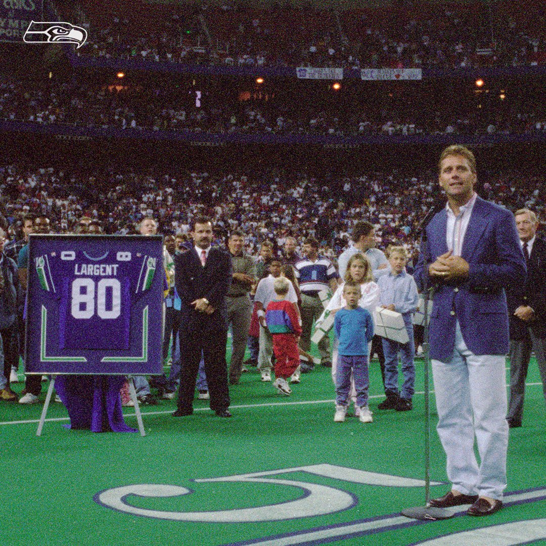 SeahawksLegends's tweet photo. It’s been 30 years since the number 80 was hung from the rafters. https://t.co/dyvAvYZq8v