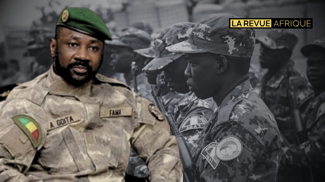 La Revue Afrique (@larevueafrique) on Twitter photo 🇲🇱 URGENT | La tension est à son comble à #Bamako après l’#arrestation de plusieurs hauts gradés maliens.
Selon #AlJazeera, les pleins pouvoirs accordés au président Assimi #Goïta jusqu’en 2030 suscitent des dissensions au sein de l’armée. Une source de la chaîne qatarie affirme 🇲🇱 URGENT | La tension est à son comble à #Bamako après l’#arrestation de plusieurs hauts gradés maliens.
Selon #AlJazeera, les pleins pouvoirs accordés au président Assimi #Goïta jusqu’en 2030 suscitent des dissensions au sein de l’armée. Une source de la chaîne qatarie affirme