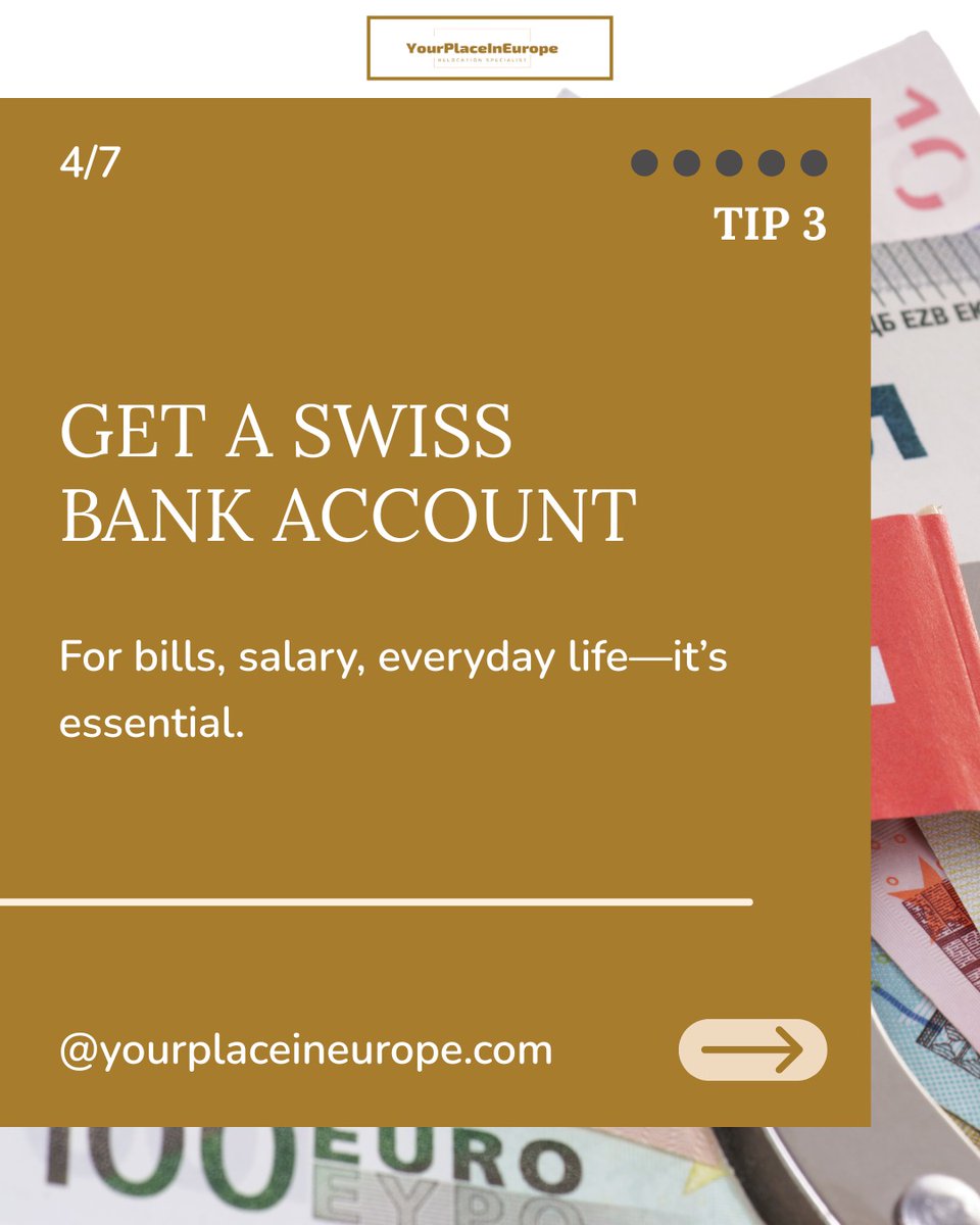 Y_P_I_E's tweet image. Thinking of moving to Switzerland? 🇨🇭
Here are 5 essential tips to get you started—from visas to trains!
✨ Swipe through for a smooth transition.

Need personal guidance?
👉 yourplaceineurope.com
#MovingToSwitzerland #SwissRelocation #ExpatLife #YourPlaceInEurope #SwissLiving