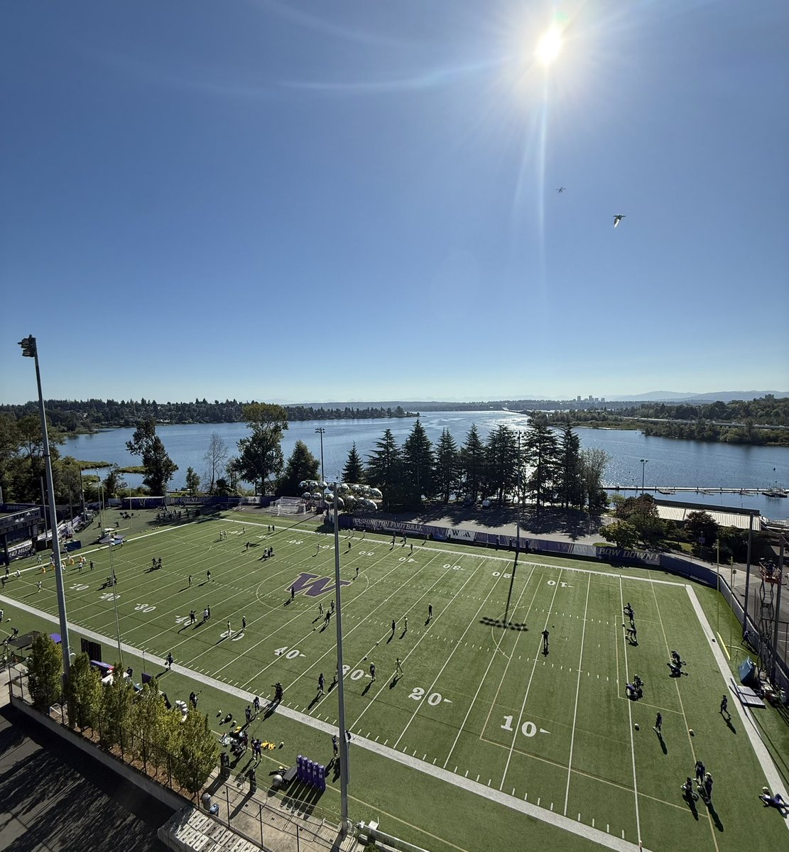 JakeOttenUW's tweet photo. Training Camp practice 11 at The Greatest Setting! Game day is right around the corner…#AllAboutTheW #BeAPro https://t.co/LDYBOR9T27