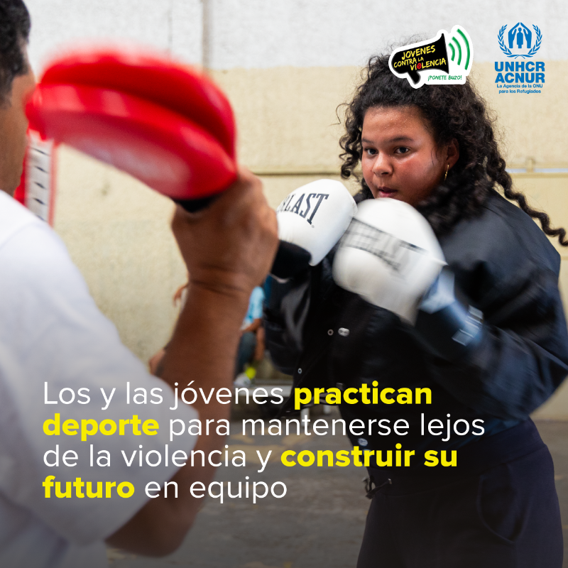 ACNURhonduras's tweet photo. Hoy celebramos a esas juventudes👨🏾‍🦱👩🏾 que frente a la violencia eligen transformar su entorno con talento, creatividad y esperanza🤩 y construyen un futuro sin miedo.

@JCV_Honduras

#DíaDeLaJuventud