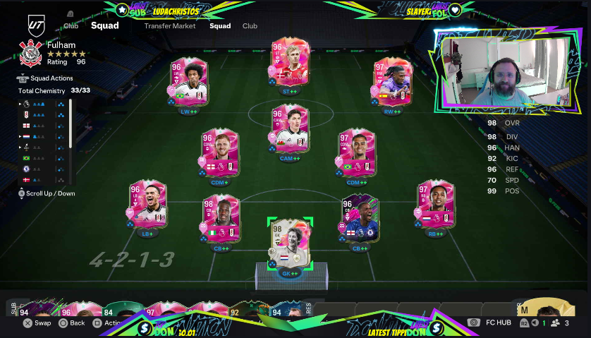 Fulham P&amp;P Weekend League NOW!

I always disliked Futties as it makes the rest of the grind irrelevant, however, it does allow us to have fun with teams like this. 

twitch.tv/SweatySosig