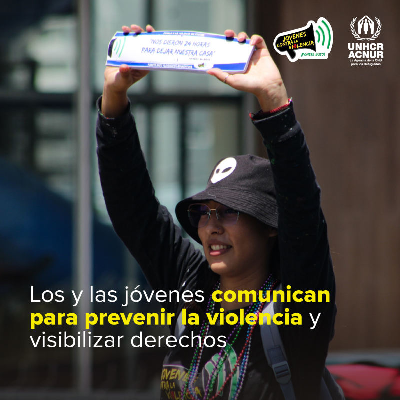 ACNURhonduras's tweet photo. Hoy celebramos a esas juventudes👨🏾‍🦱👩🏾 que frente a la violencia eligen transformar su entorno con talento, creatividad y esperanza🤩 y construyen un futuro sin miedo.

@JCV_Honduras

#DíaDeLaJuventud