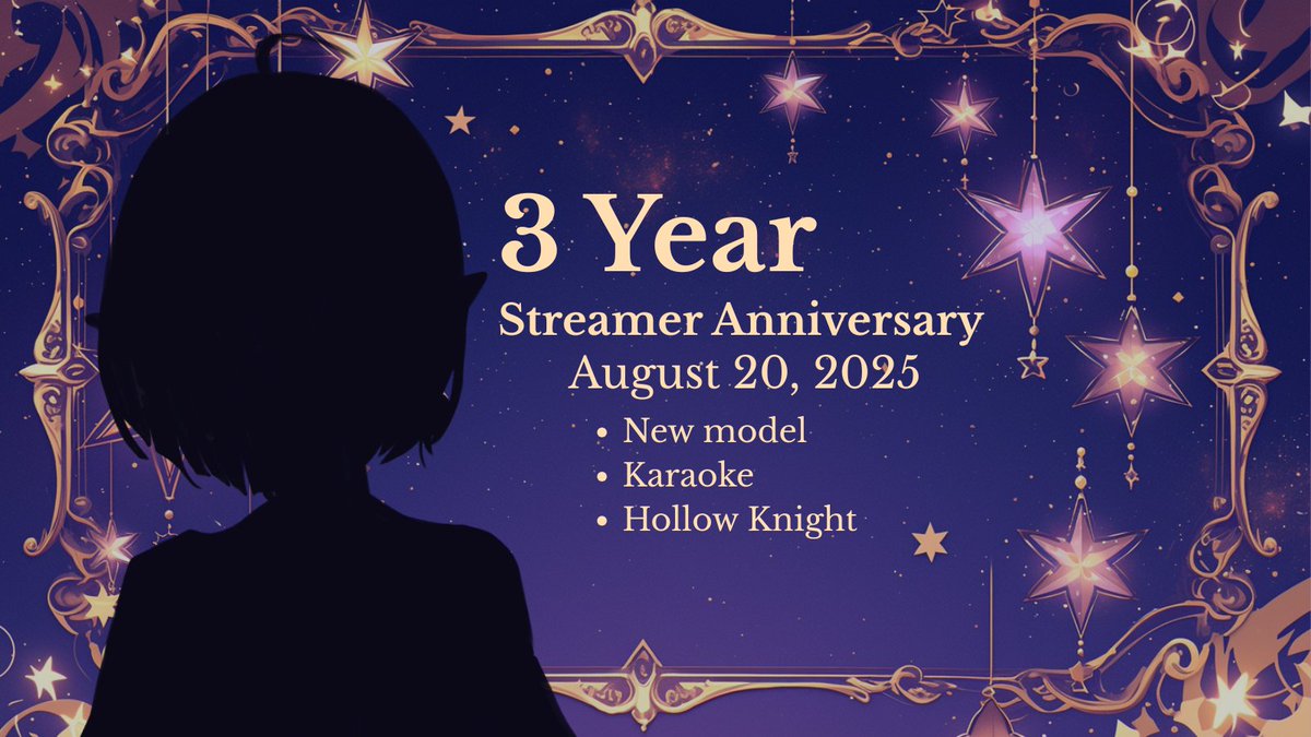 Planning a small celebration for my 3 years of streaming next week on August 20 Wednesday at 10AM (Philippine Time) [August 19 Tuesday at 7PM PT]
Hollow Knight was one of the first games I streamed so we're going back into it to celebrate 🥰