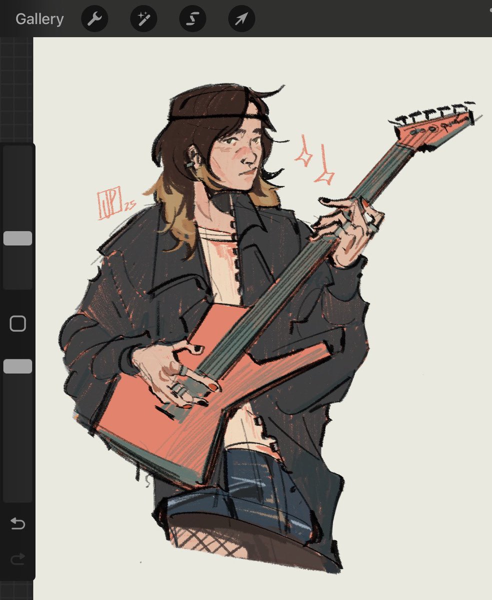jacketpotatoo's tweet photo. i have a tendency to give all my favourite characters a guitar and i have no idea why #yellowjackets https://t.co/eEhRH9WxML