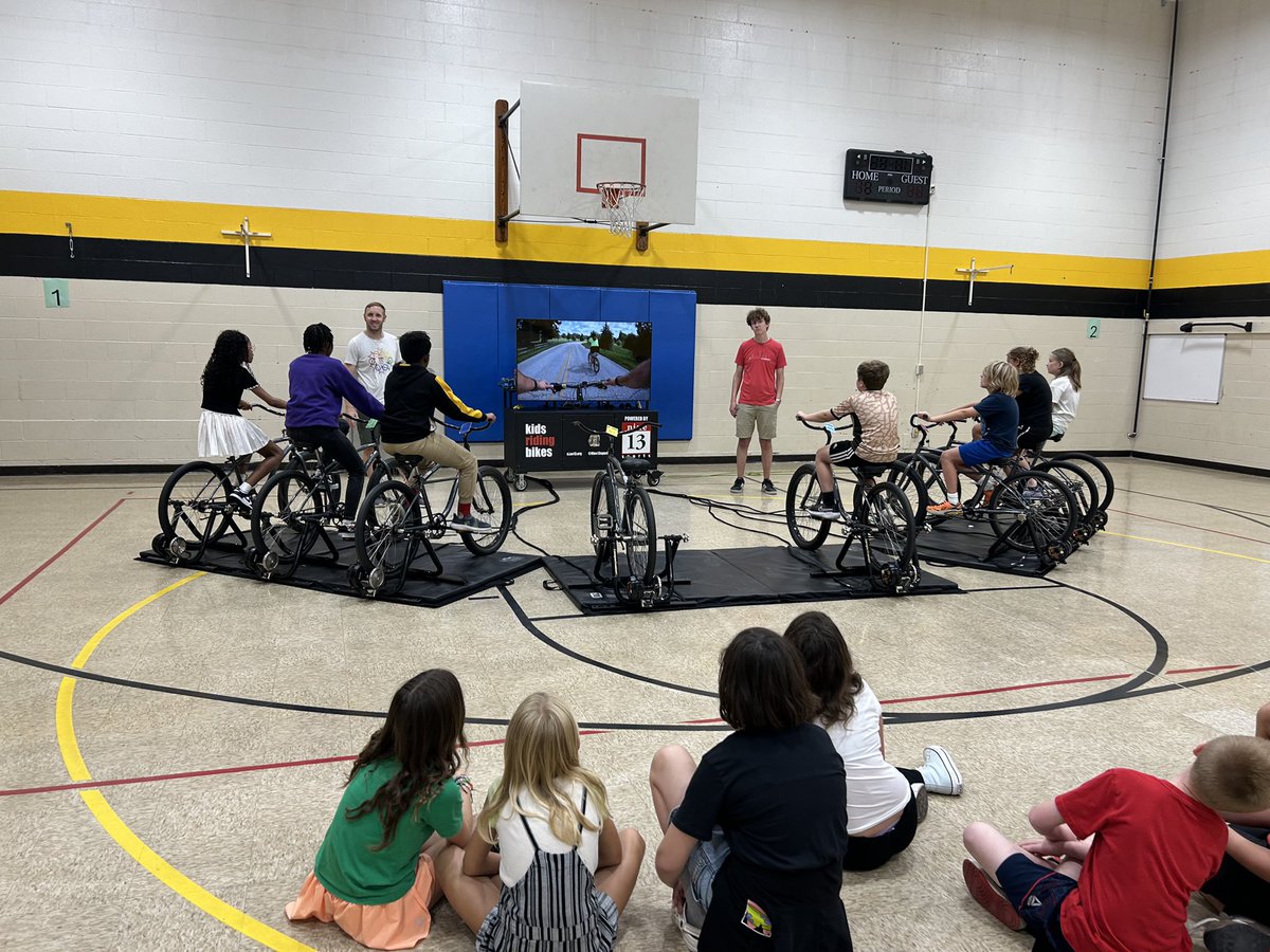 Thank you <a href="/Nine13sports/">Nine13sports</a> for being at our school this week.🚴‍♂️ <a href="/IPSSchools/">IPS</a>