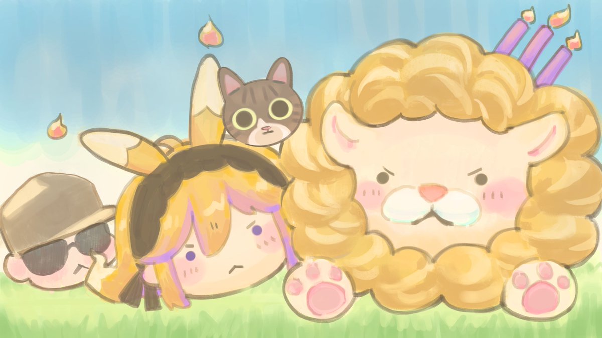 今天4我生日🎂 
圖其直播會有活動~歡迎來玩
首圖感謝阿采贈送太可愛啦我好愛哈哈