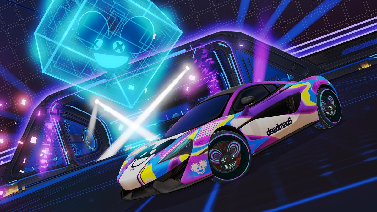 RocketLeague's tweet photo. A serious supercar meets a musical maestro.

Snag the McLaren 570S + deadmau5 Bundle in the Shop! https://t.co/EEuFbGcfJ4
