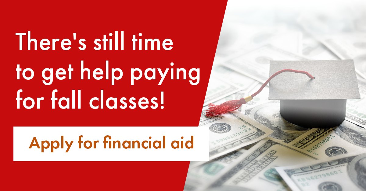 Everett CC (@everettcc) on Twitter photo Still figuring out fall plans? There's still time to get financial aid for fall quarter at Everett Community College!
Don't miss out on support that can help you pay for classes.
Start today at EverettCC.edu/FA
#EvCC #CollegeFunding #FallQuarter #CommunityCollege Still figuring out fall plans? There's still time to get financial aid for fall quarter at Everett Community College!
Don't miss out on support that can help you pay for classes.
Start today at EverettCC.edu/FA
#EvCC #CollegeFunding #FallQuarter #CommunityCollege