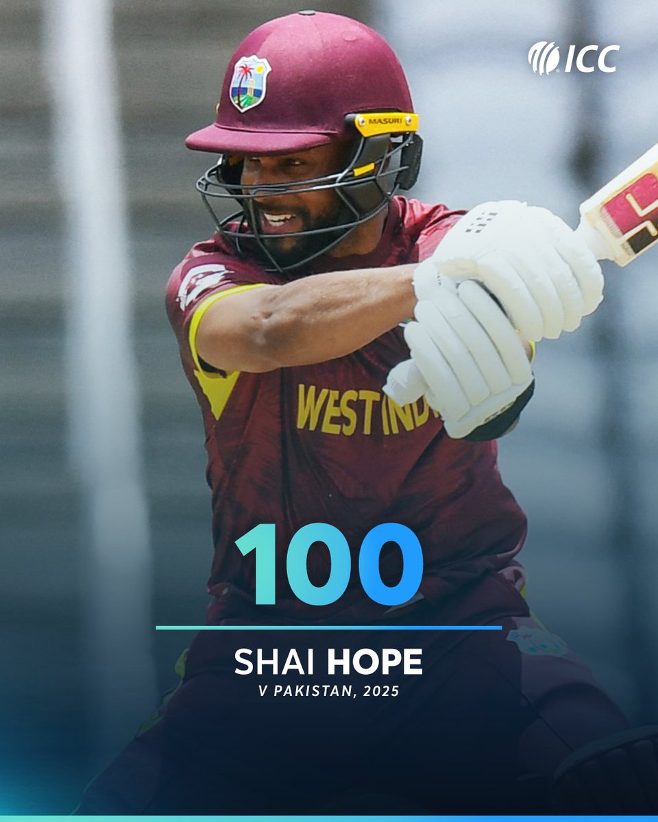 ICC's tweet image. Captain's knock by Shai Hope in the decider against Pakistan 👊

#WIvPAK 📝: icc-cricket.com/matches/256702…