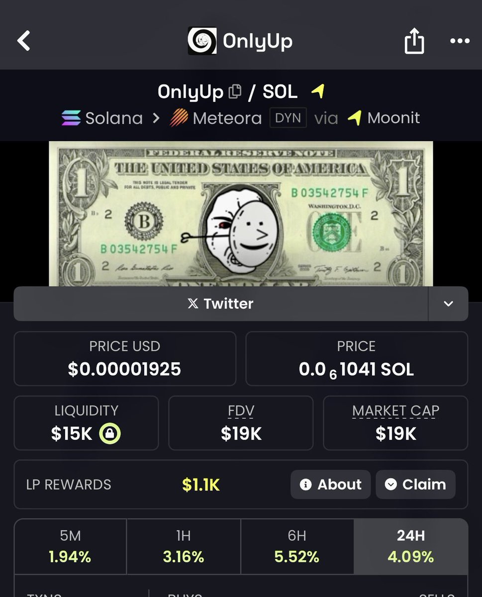 SasquatchTrails's tweet photo. $OnlyUp ca-AY6jdGqYoSW1BDtR9VYckTE43jV25wYNHjrcbYnRJKLb
Weโre back baby
LFG we coming for that ATH wick better believe that.
โ๏ธ๐ฏ
#OnlyUpOnSol will roll heads. https://t.co/bvyymEy4uE
