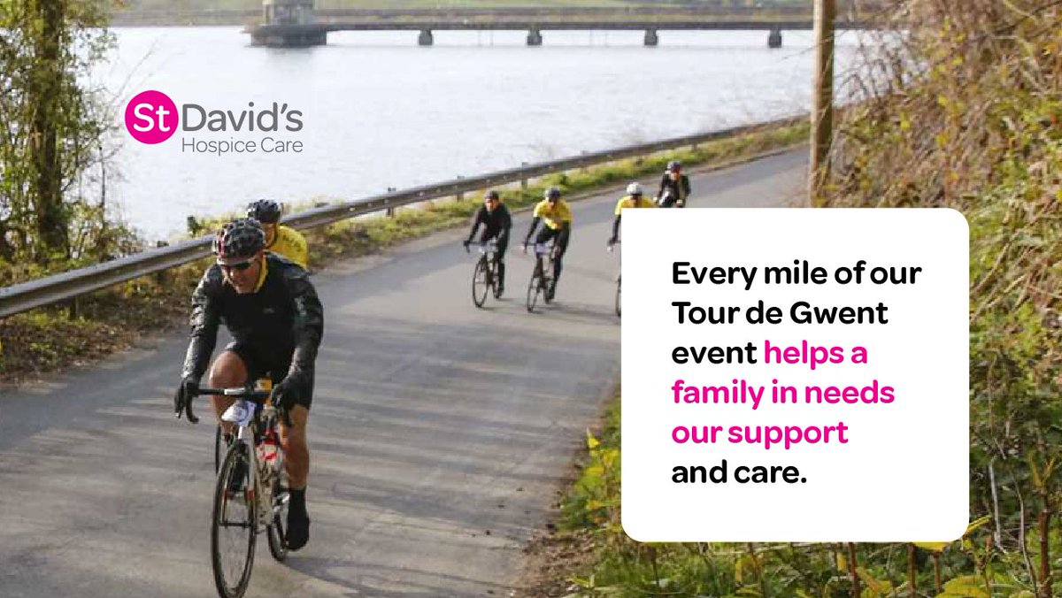 💛 Behind every mile of our 'Tour de Gwent' event is a family that needs our support &amp; care.  

📍 September 14th 
📍 Tiny Rebel Brewery, Newport 

🔗 Register here: stdavidshospicecare.org/events/our-eve…  

#StDavidsHospiceCare #PallativeCare #TourDeGwent #10Years #Fundraising #MakeADifference