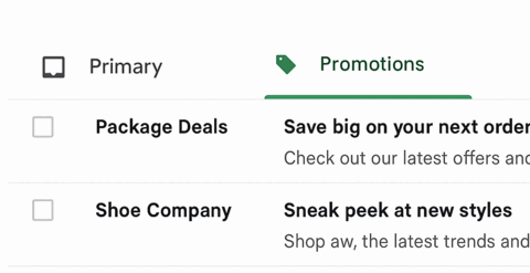More than half of your customers will never see your emails.

Not because your copy is bad.
Not because your offer sucks.
Not because they don’t care.

Because Gmail hides them.

The Promotions tab is where good campaigns go to die.
It’s the folder people check once a week, if