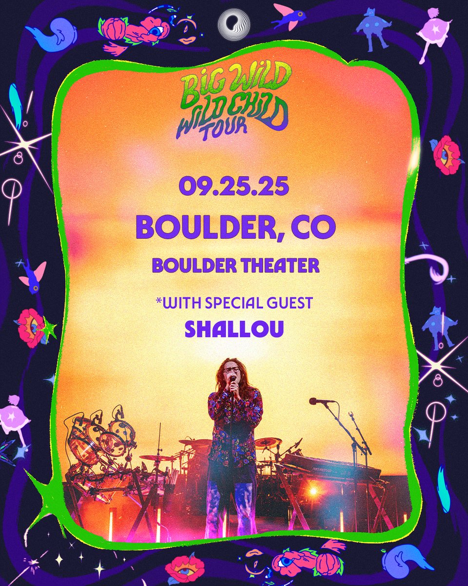 BoulderTheater's tweet photo. JUST ANNOUNCED ✨ @bigwildmusic is bringing his Wild Child Tour to the Boulder Theater on September 25th with special guest @ShallouMusic! Tickets are ON SALE NOW! Get yours at https://t.co/o21RqyvNIh https://t.co/fSfcZUVp74