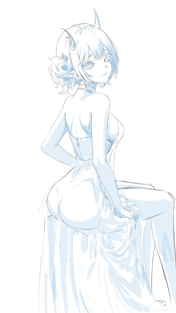 another demon girl sketch. Draw streams on Twitch! -  twitch.tv/sil_lin 

#illustration #drawing #sketch #art #artwork #manga #illust #instadraw #animeartist #animestyle #art #digitalart #animestyle #anime #animesketch #animegirl #vtuber #demongirl