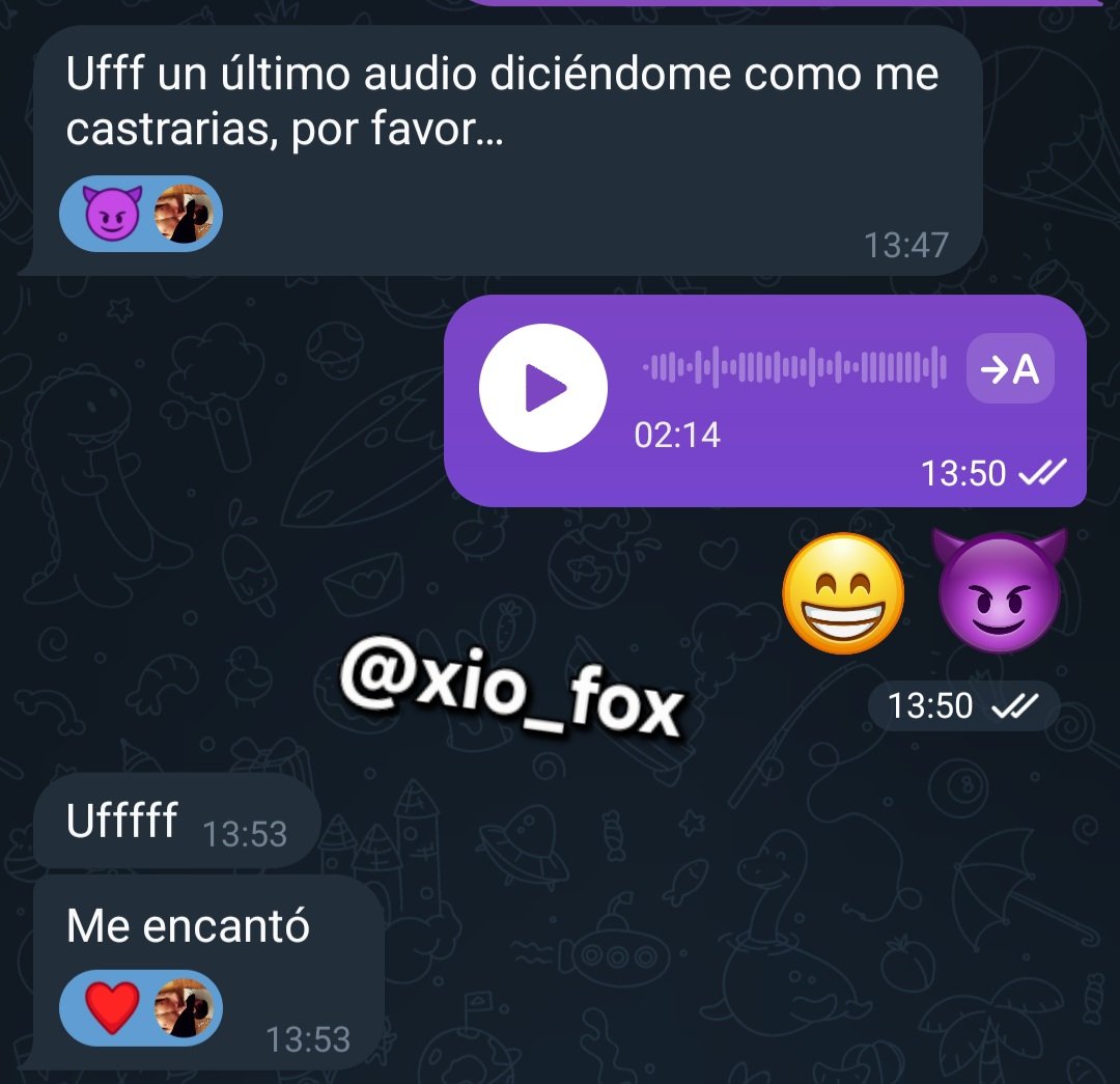 Mistress Xiomara Fox 👑 Fetish Queen (@xio_fox) on Twitter photo Mi voz derrite cerebros
Sesión de chat de castración y SPH
Anímate a probar con la que más sabe de fetiches
Información por privado <a href="/xio_fox/">Mistress Xiomara Fox 👑 Fetish Queen</a> Mi voz derrite cerebros
Sesión de chat de castración y SPH
Anímate a probar con la que más sabe de fetiches
Información por privado <a href="/xio_fox/">Mistress Xiomara Fox 👑 Fetish Queen</a>