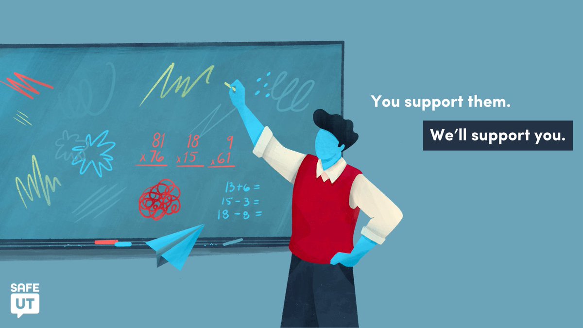 SafeUT is for educators, too 🧑‍🏫🧠💙

SafeUT provides a way to connect to licensed counselors who are ready to listen to any worries, stress, or safety concerns you may have. 

Visit SafeUT.org to chat and submit a tip, or download the app.