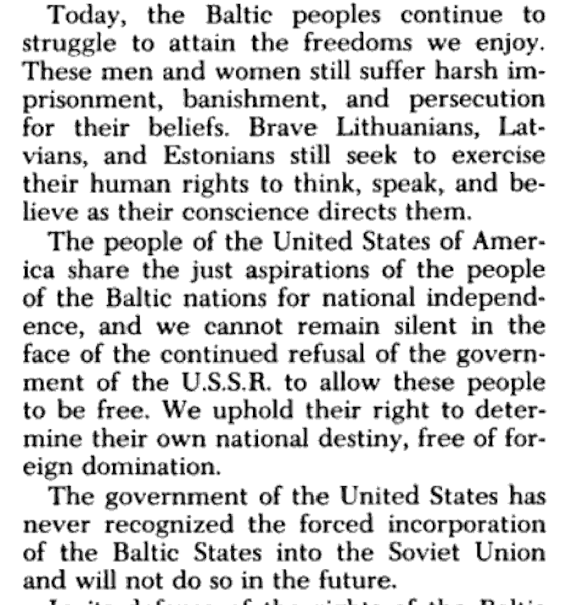 Eerik N Kross (@eeriknkross) on Twitter photo Mark Rutte <a href="/markrutte/">Mark Rutte</a> is mistaken claiming that Washington recognised the Soviet occupation of the Baltic States de facto but not de jure.
America never recognised the Soviet occupation of Estonia, Latvia and Lithuania neither de facto nor de jure. Mark Rutte <a href="/markrutte/">Mark Rutte</a> is mistaken claiming that Washington recognised the Soviet occupation of the Baltic States de facto but not de jure.
America never recognised the Soviet occupation of Estonia, Latvia and Lithuania neither de facto nor de jure.