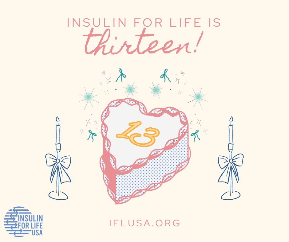 Insulin4LifeUSA's tweet photo. IFL USA is 13! In 13 years, we have formed partnerships with hospitals &amp; clinics in over 20 countries. Your donations, large &amp; small, have accumulated to over 100 million units of insulin &amp; $1 million in financial support. Join us in continuing this legacy for years to come! https://t.co/yUKCC8AvAX