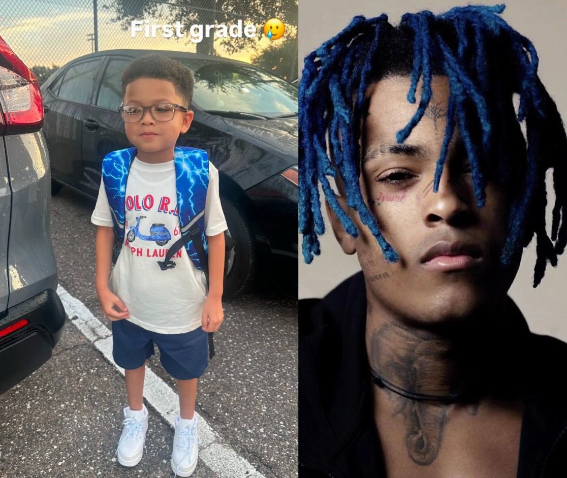 DailyLoud's tweet photo. XXXTENTACION’s son Gekyume starts first grade https://t.co/GgqgLWebN5