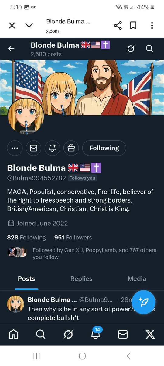here's a great account that's looking to grow, please connect with <a href="/Bulma994552782/">Blonde Bulma 🇬🇧🇺🇸✝️</a> they will FB , 💪🫶👊💥💯🇺🇸🇬🇧