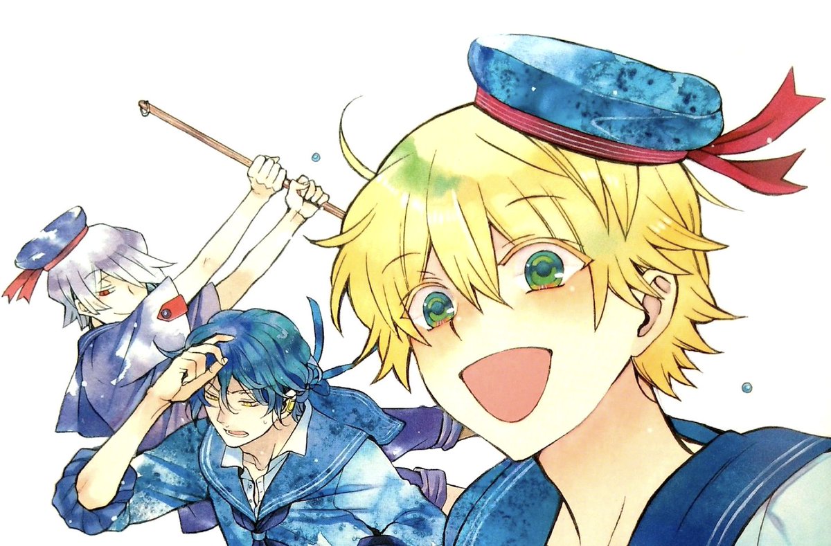 anozaday's tweet photo. We see other children of ill omen (notably Break) depicted with similar red complementary colors in promotional material as well. PH is a great example of Mochijun's penchant for symbolism &amp; foreshadowing not just within the context of the story, but in supplementary material too https://t.co/AQ0X3mUM9c