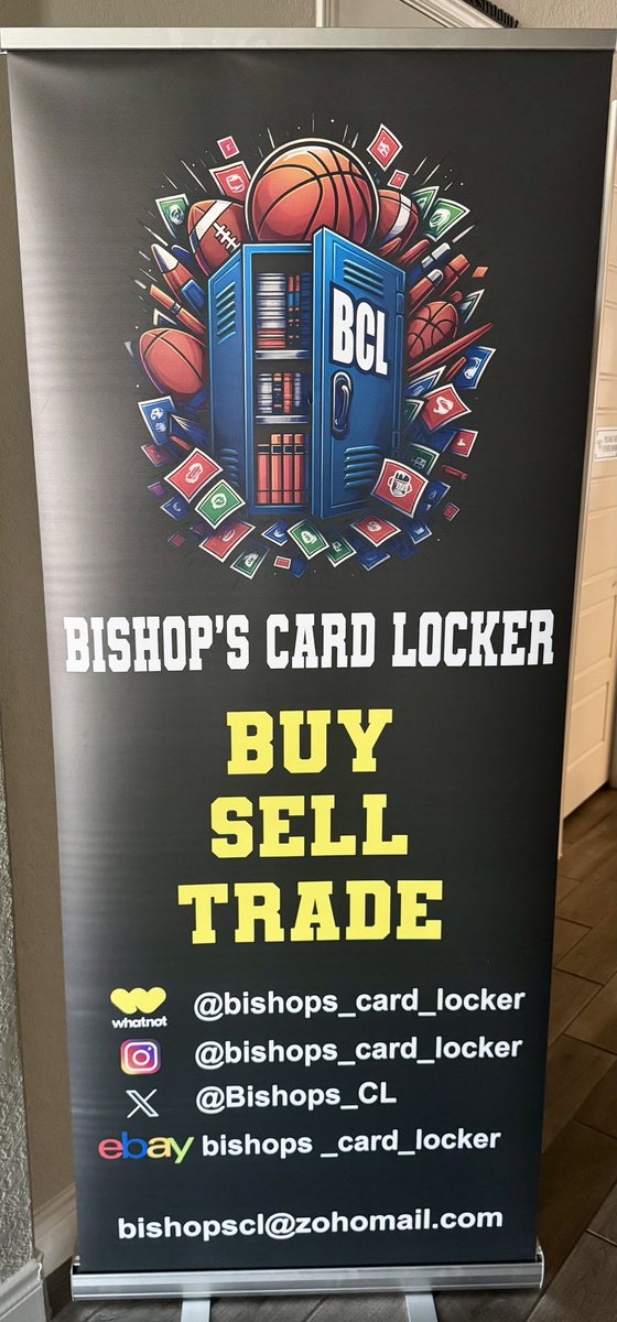 Bishops_CL's tweet photo. Thanks Naui Print for the pull up banner!!! 
Follow all my accounts 😎 https://t.co/n0laBk2Pyw
