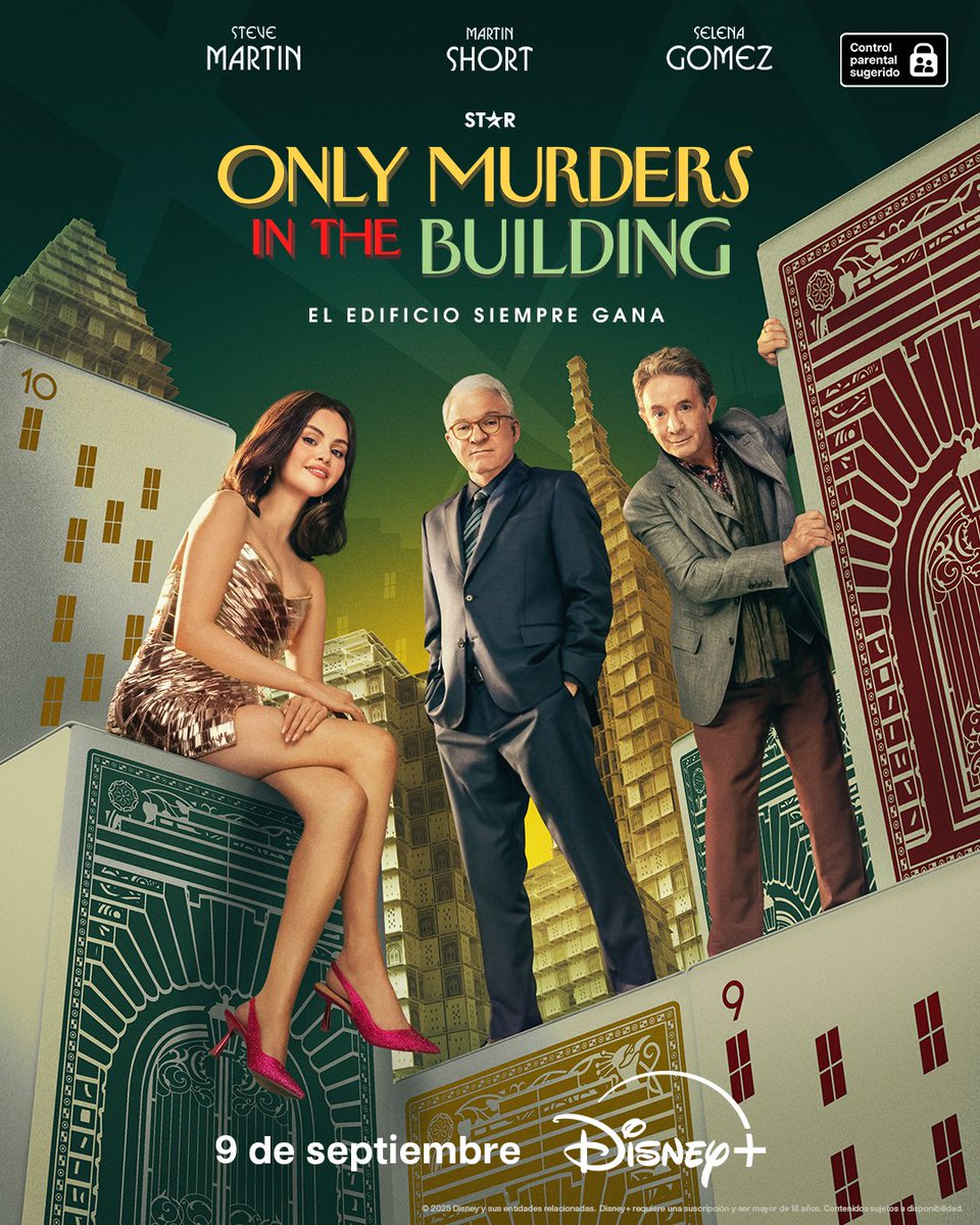 disneyplusla's tweet image. El edificio siempre gana. 🫡

#OnlyMurdersInTheBuilding, nueva temporada, estreno 9 de septiembre #DisneyPlus.