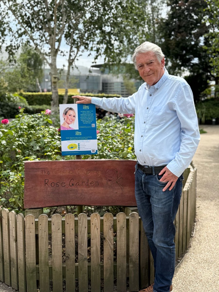 A special moment remembering Dianne from <a href="/BBCNWT/">BBC North West</a> days during a visit to Media City and to her special rose garden. The <a href="/TrustDianne/">Dianne Oxberry Trust</a> works hard to alert women early about ovarian cancer symptoms. Check it out. Dianne is still hugely missed. Xx