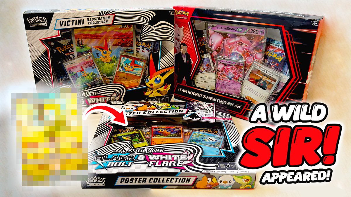 🚨 Pokémon’s NEW Collection Boxes Are CRAZY! 🚨

Rocket’s Mewtwo, BBWF Poster, and Victini Illustration — I cracked them ALL open… and the pulls were INSANE!

Spoiler.. I even hit something special 👀

🎥 Watch here: youtu.be/jvQCYpzyXSU