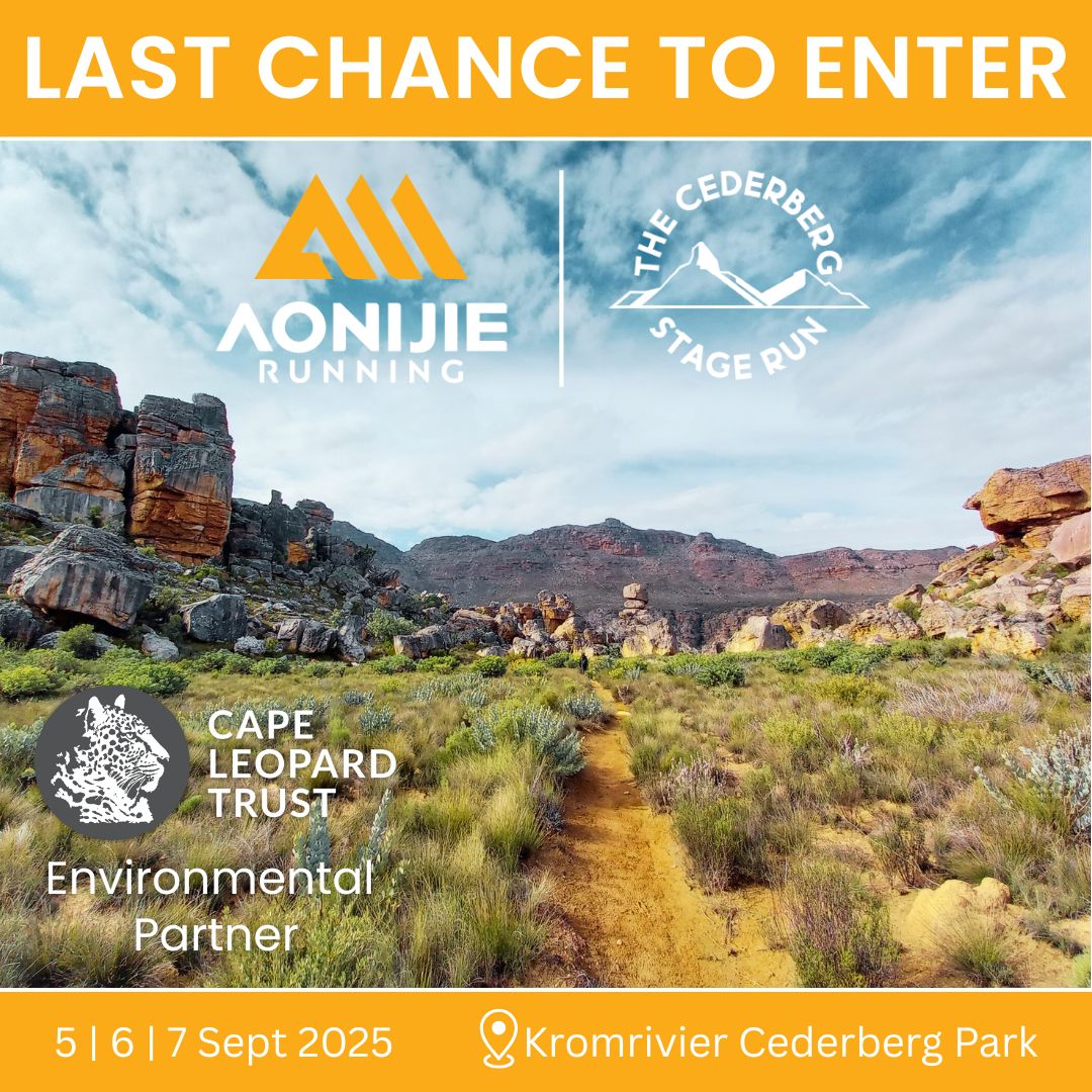 Cape Leopard Trust (CLT) (@capeleopardtrst) on Twitter photo #RunForLeopards🏃♂️🐆 <a href="/CapeLeopardTrst/">Cape Leopard Trust (CLT)</a> entries available for CB Stage Run: 2x single entries @ R6000 pp, OR 1x team entry @ R12000/team. Incl special CLT hamper over &above the fully supported race. Accom not included. Contact us on clt@capeleopard.org.za - ENTRIES CLOSE 15 Aug! #RunForLeopards🏃♂️🐆 <a href="/CapeLeopardTrst/">Cape Leopard Trust (CLT)</a> entries available for CB Stage Run: 2x single entries @ R6000 pp, OR 1x team entry @ R12000/team. Incl special CLT hamper over &above the fully supported race. Accom not included. Contact us on clt@capeleopard.org.za - ENTRIES CLOSE 15 Aug!