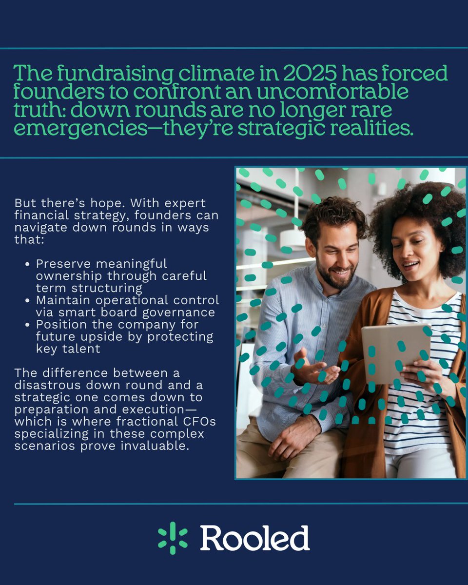 Down rounds are now a strategic reality—not just emergencies. Here’s how founders can minimize dilution, retain control, and rebuild valuation. Discover key moves before, during, and after the round.

LINK: ow.ly/VHif50WEJPb
#Startup #AI