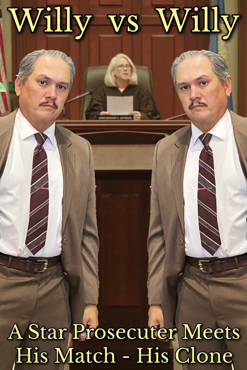 Willy vs Willy - A Star Prosecuter Meets His Match - His Clone

Written by Matt Hill 

#badmovies #clone #lawyer #movie