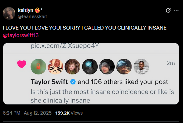 According to her fans, Taylor Swift chose the 12th anniversary of the release of Lady Gaga’s “Applause” on purpose to announce her 12th studio album. 

The song was also played by Taylor before the beginning of her "The Eras Tour" and might reflect the theme of her new album: