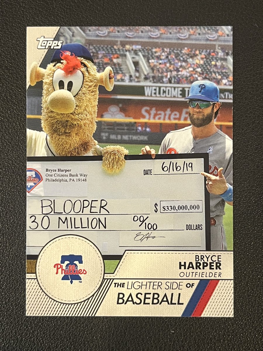 2020 Opening Day Bryce Harper (Blooper as well) Lighter Side Of Baseball SP

$250

Offers will be looked at after sale today 

Stacking &amp; Shipping Details In Pinned Tweet

Stacking til August 26! Check out available before 👍

#RaidTheCloset